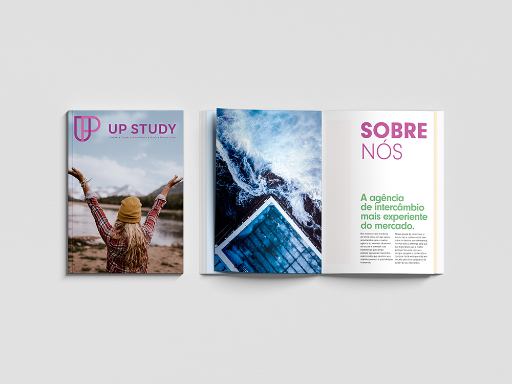 Design de Revista feito para Up Study