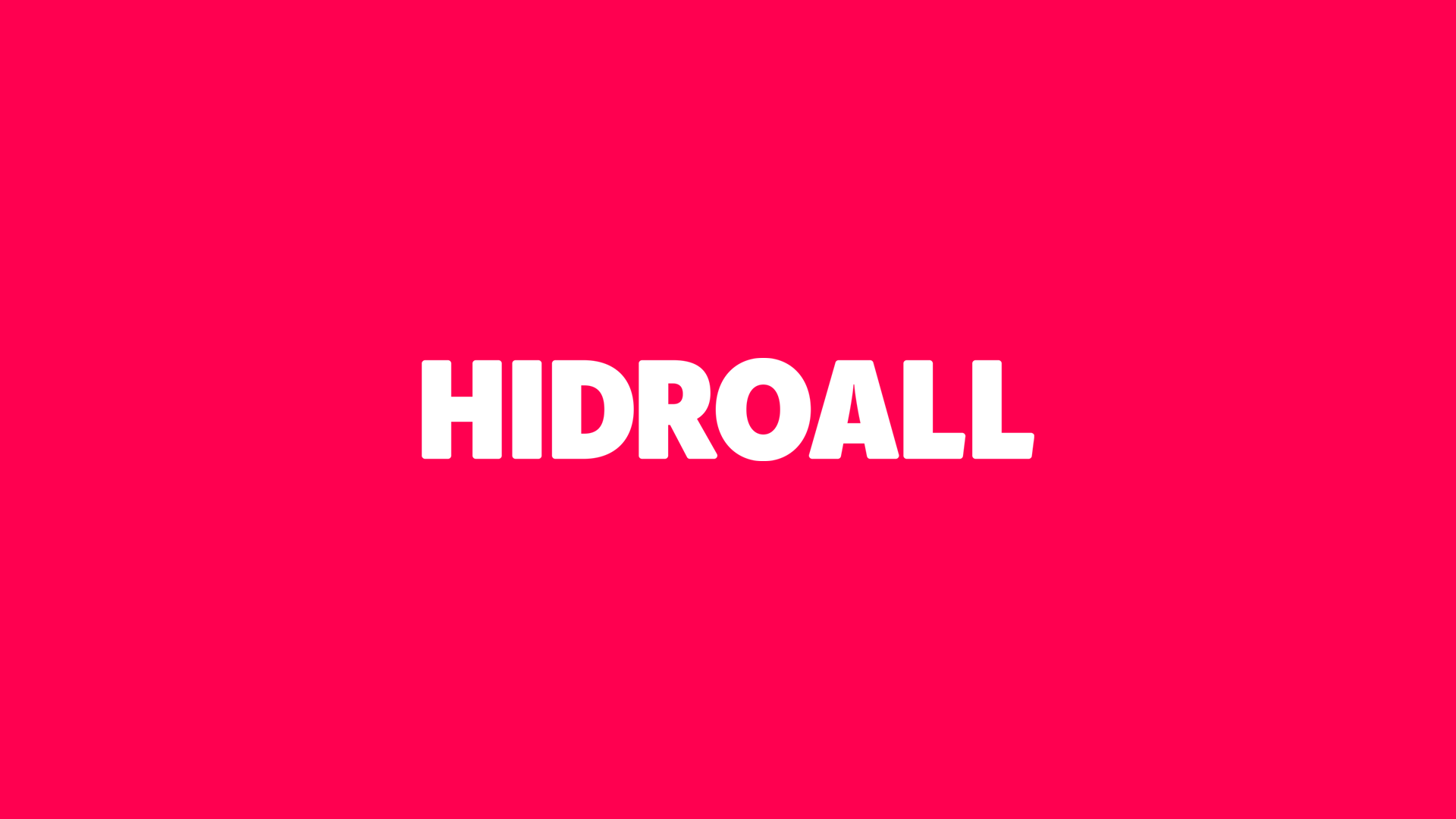 Novo logotipo da Hidroall, desenhado pela agência de branding OBSERVE